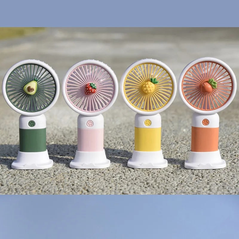 Mini Fan Rechargeable /Hanheld Desktop USB Fan Electric Portable Mini Desk Fan for Kids - Rechargeable USB Battery - Handheld Fan with Adjustable Speed - Versatile