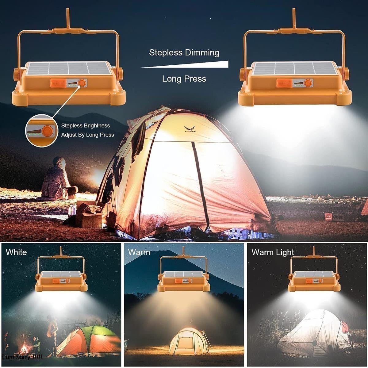 Multifunctional solar rechargeable lights waterproof D8 Model rechargeable flashlight 4 lightning modes Charging flashlights , emergency rechargeable flashlights with inbuilt power bank for Indoor , Outdoor , Home , Office