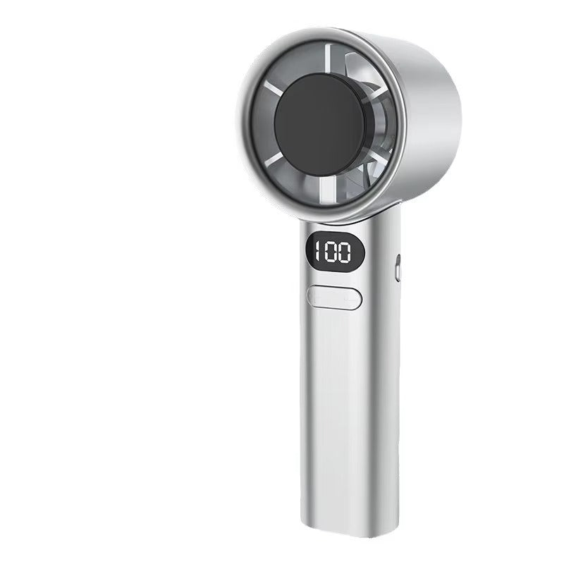 USB-charged Digital Display 120-speed Turbo High-speed Handheld Fan
