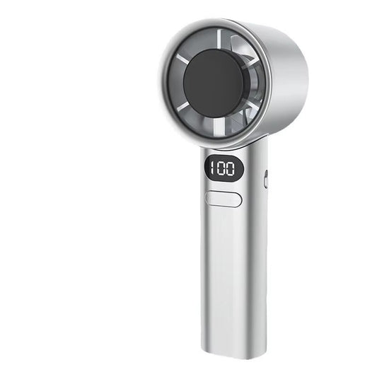 USB-charged Digital Display 120-speed Turbo High-speed Handheld Fan