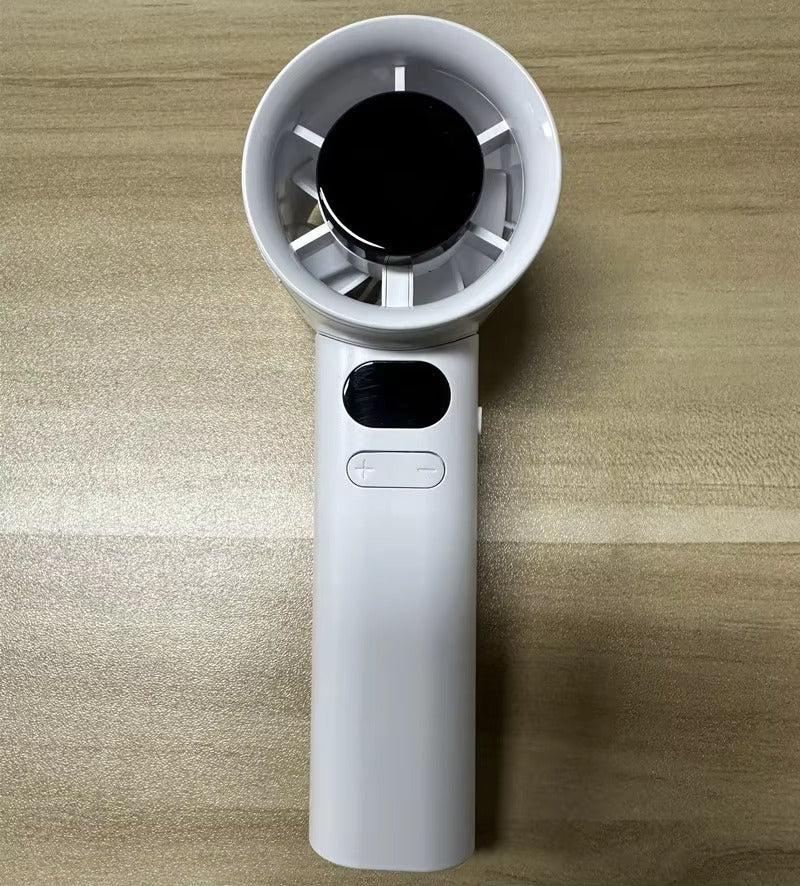 USB-charged Digital Display 120-speed Turbo High-speed Handheld Fan