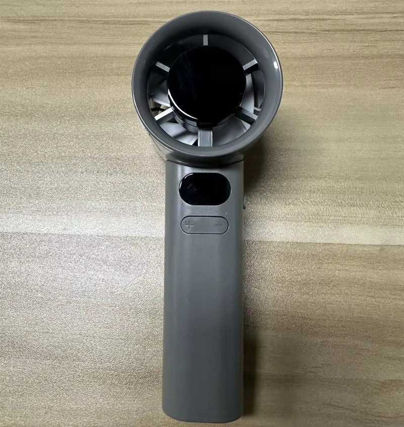 USB-charged Digital Display 120-speed Turbo High-speed Handheld Fan