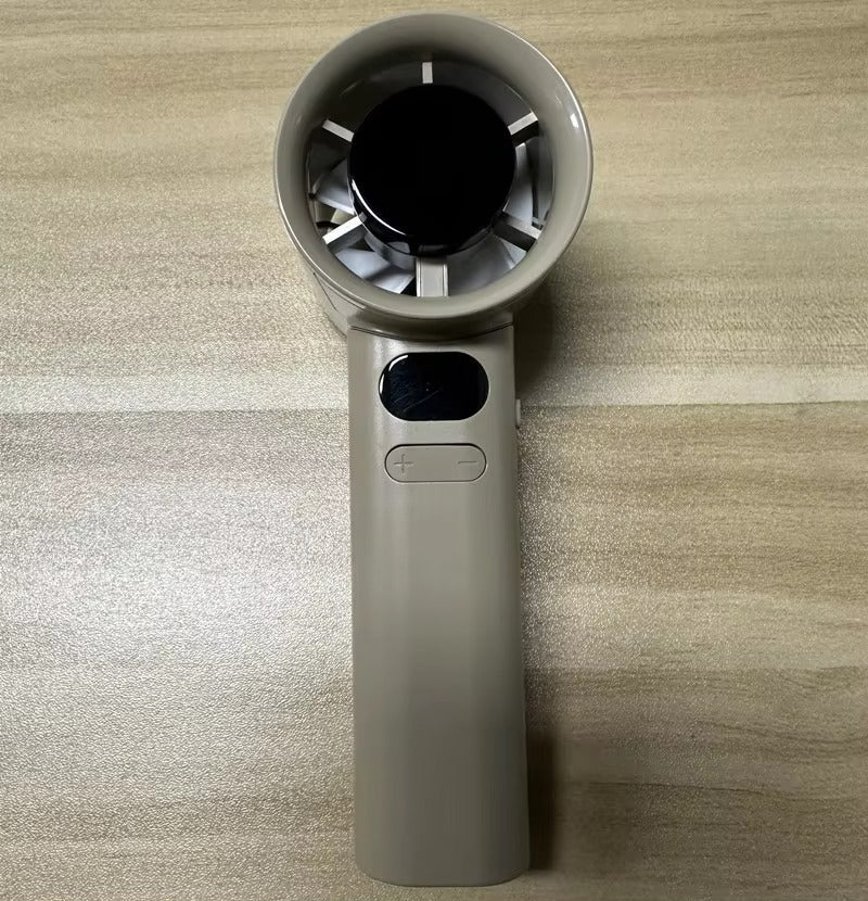 USB-charged Digital Display 120-speed Turbo High-speed Handheld Fan